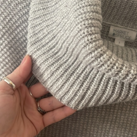 Market & Spruce Grey Sweater Size Large - Picture 4 of 4